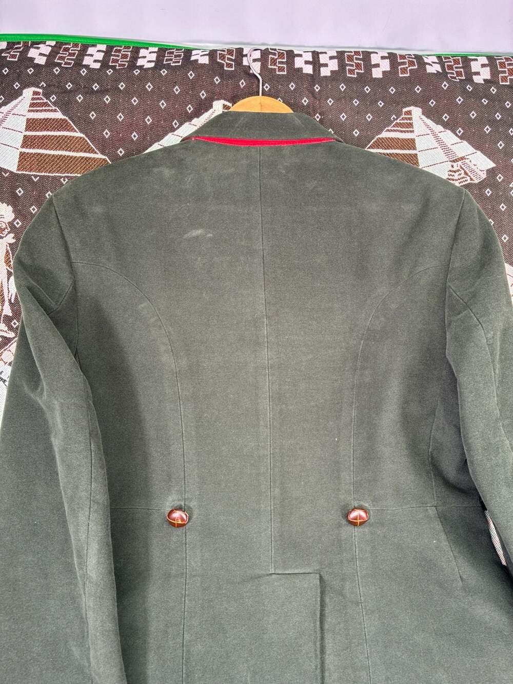 J. Peterman Duca Visconti Moleskin Sport Coat Blazer Green Size 36 - Picture 15 of 15